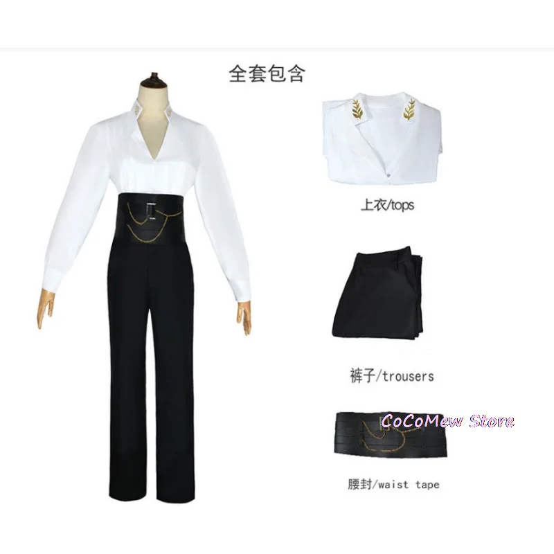 Game Love And Deepspace Xavier Cosplay Qiyu Cosplay Rafayel Cosplay Wig Shirt Pant Belt Short Hair Heat Resistant Fiber Daily