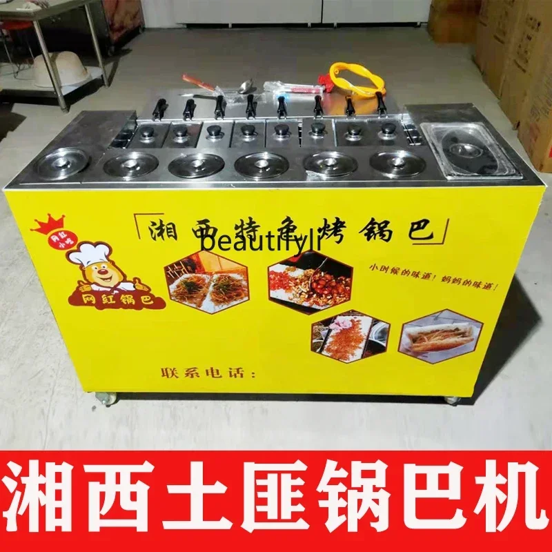 D178  Pot machine, gas stove, now roasting pot machine, machine for making pot, stall