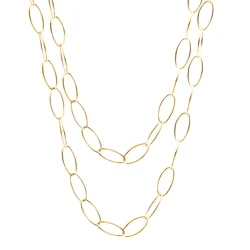 Stainless Steel Sell In Meter Chain for women  Oval Unique   O link chain silver/gold color pulseras mujer