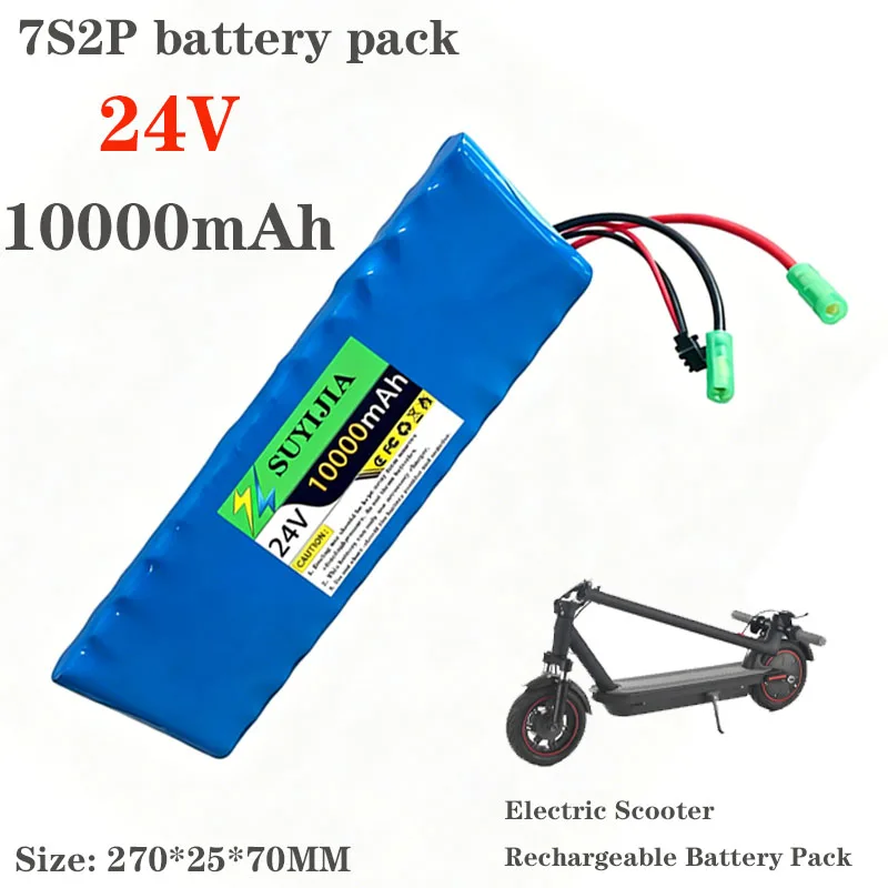 

24V original 1000mAh18650 7S2P lithium-ion rechargeable battery pack25.2V suitable for29.4V electric scooter battery replacement