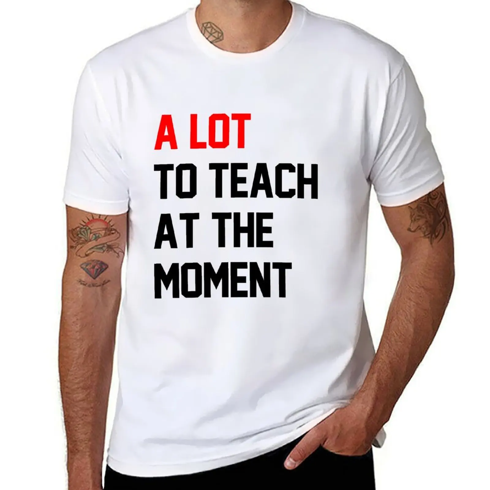 

A Lot To Teach At The Moment T-Shirt man t shirt summer man tshirt