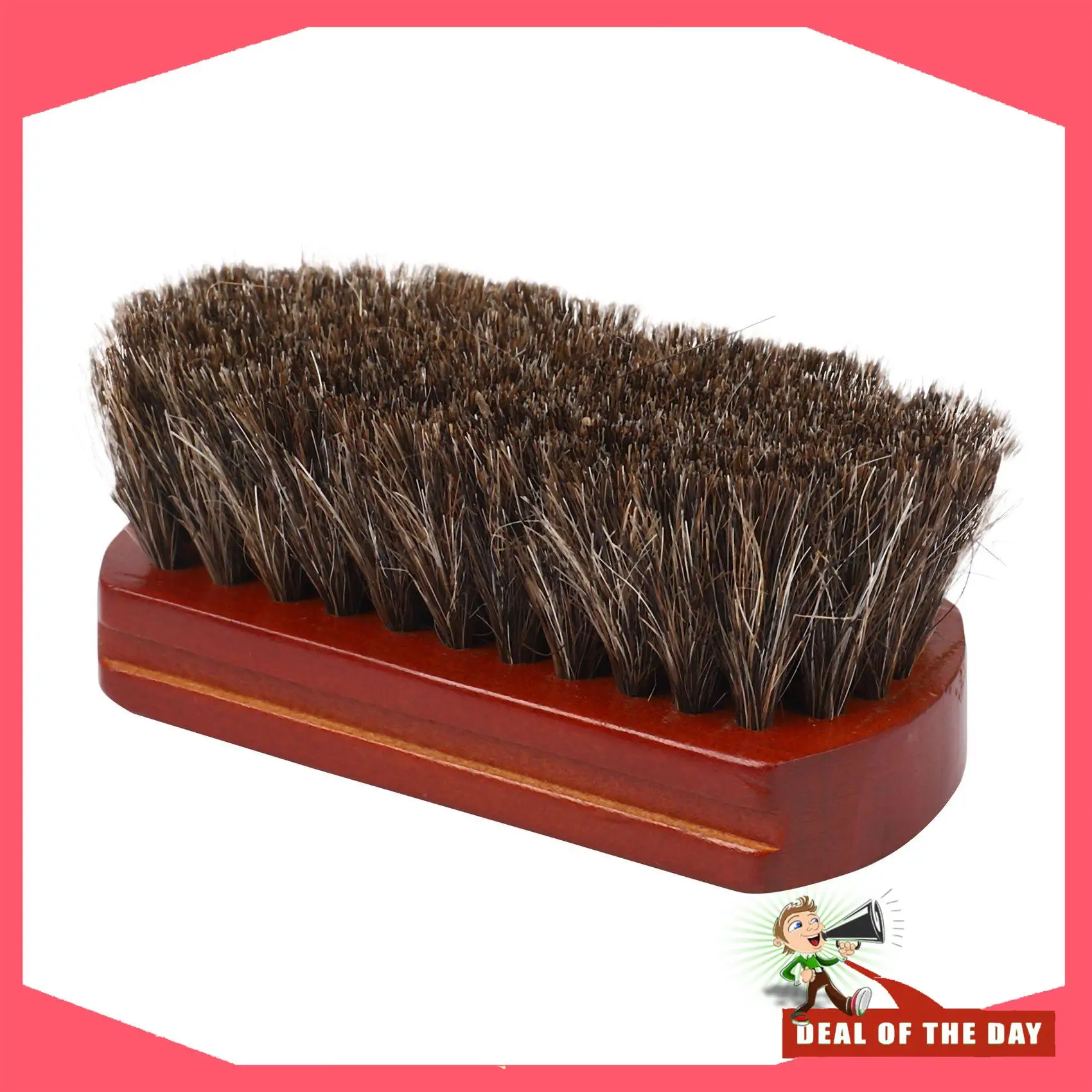 Escova de barba com cabo de madeira, entrega em 24 horas, cabelo de cavalo natural, bigode, limpeza facial de barba, escova de barbear masculina, barbeiro, salão de beleza, appl