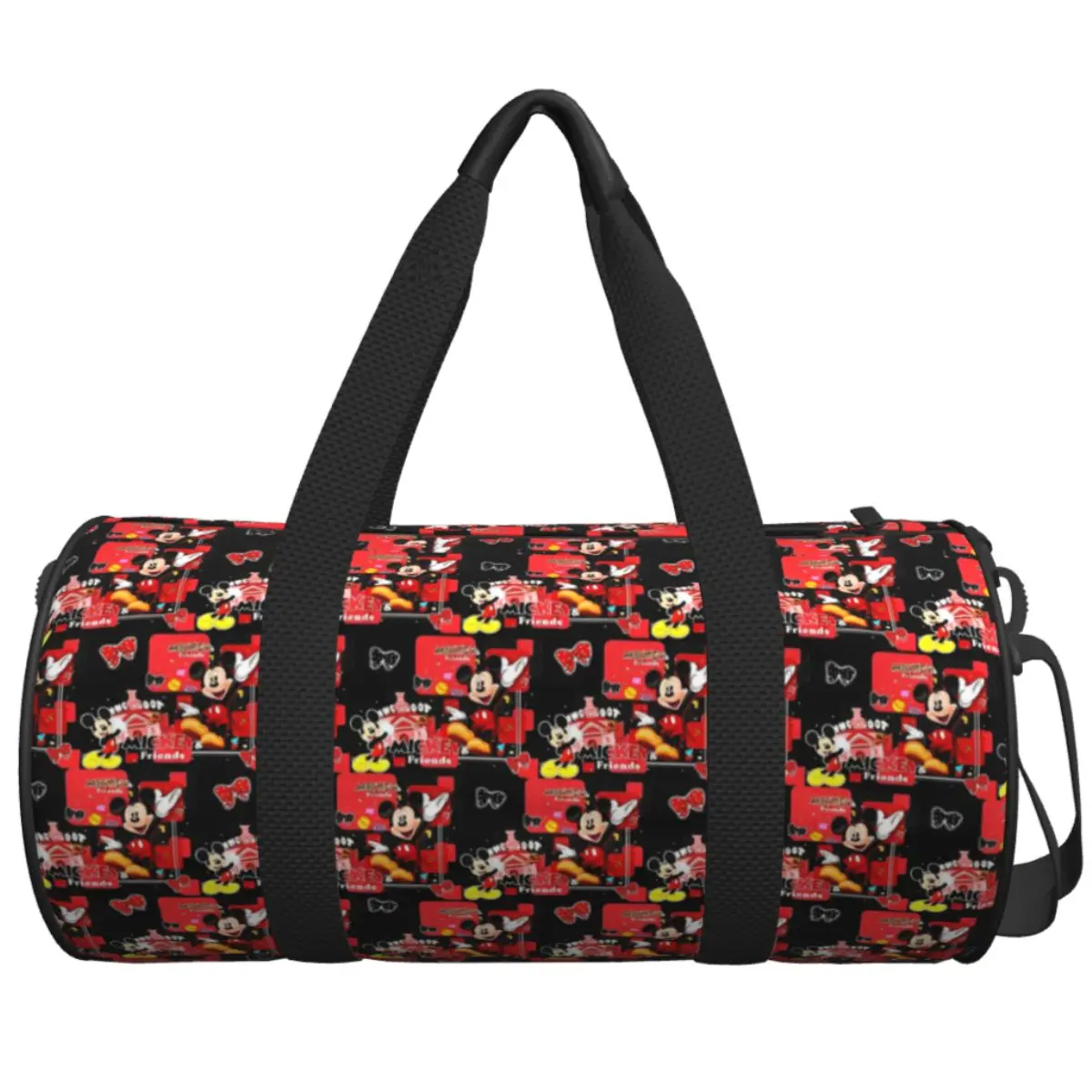 Mickey Mouse Doodle Graffiti Travel Bag Large Sport Bags Weekend Male Female Design Gym Bag Luggage Funny Fitness Bag