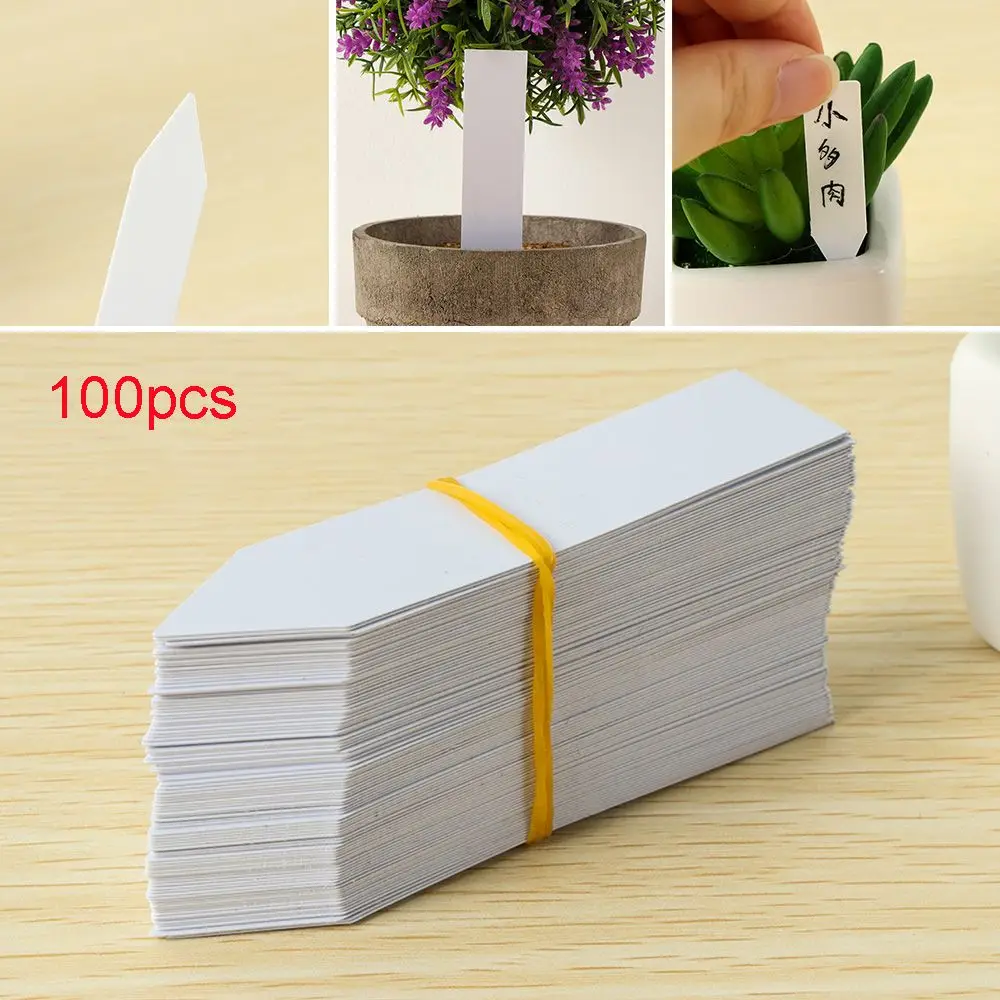 100Pcs Reusable Classification Marker Waterproof Seeds Plants Label Seedling Tags Garden Tools Nursery Pot