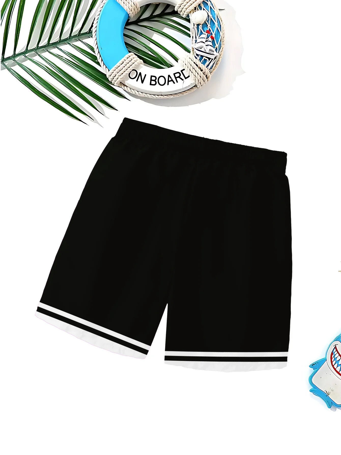 2026 Summer New Style Men's Shorts for Outdoor Sports, Casual Wear Fashionable Comfortable Soft 3D Letter Pattern Print
