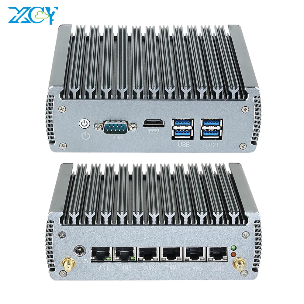 I225V 6 NIC 2.5G Gigabit Ethernet Enterprise Firewall Appliance pfSense OPNsense Gateway Linux Ubuntu Mini PC