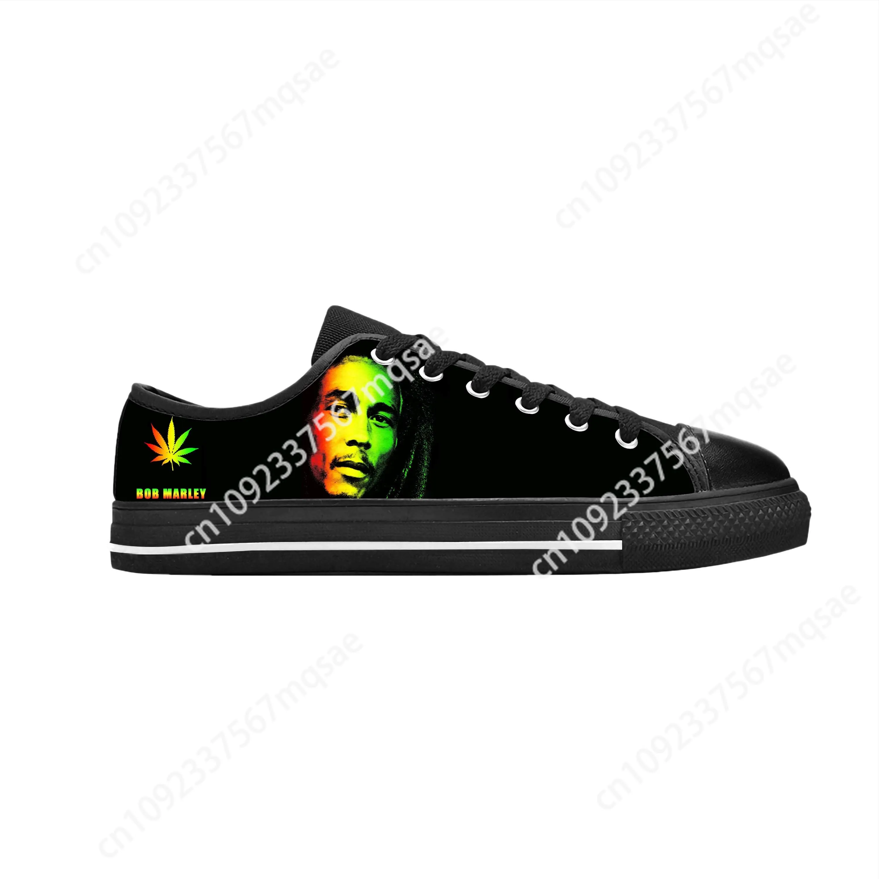 

Hot Legend Bob Marley Reggae Rasta Music Rock Fashion Casual Shoes Low Top Mens Womens Breathable Sneakers Latest Custom Shoe