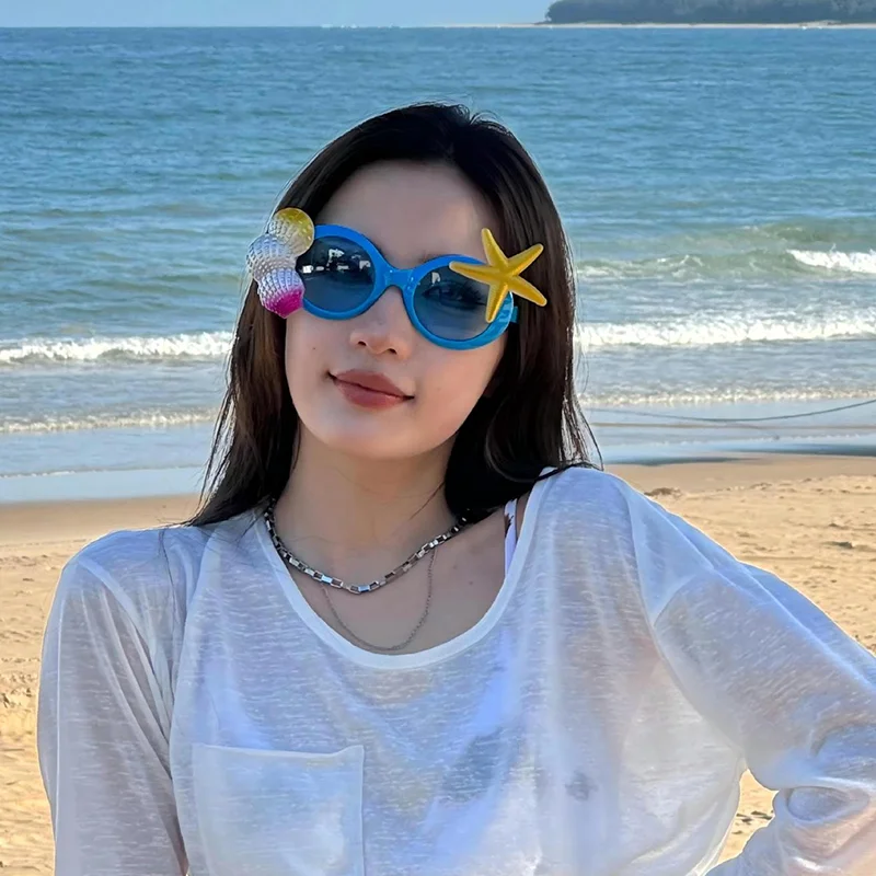 Novelty Glasses, Ocean Themed Party Eyewear, Fun Dress-up Photo Props for Birthday Parties, Summer Hawaiian & Beach Decoration view 5
