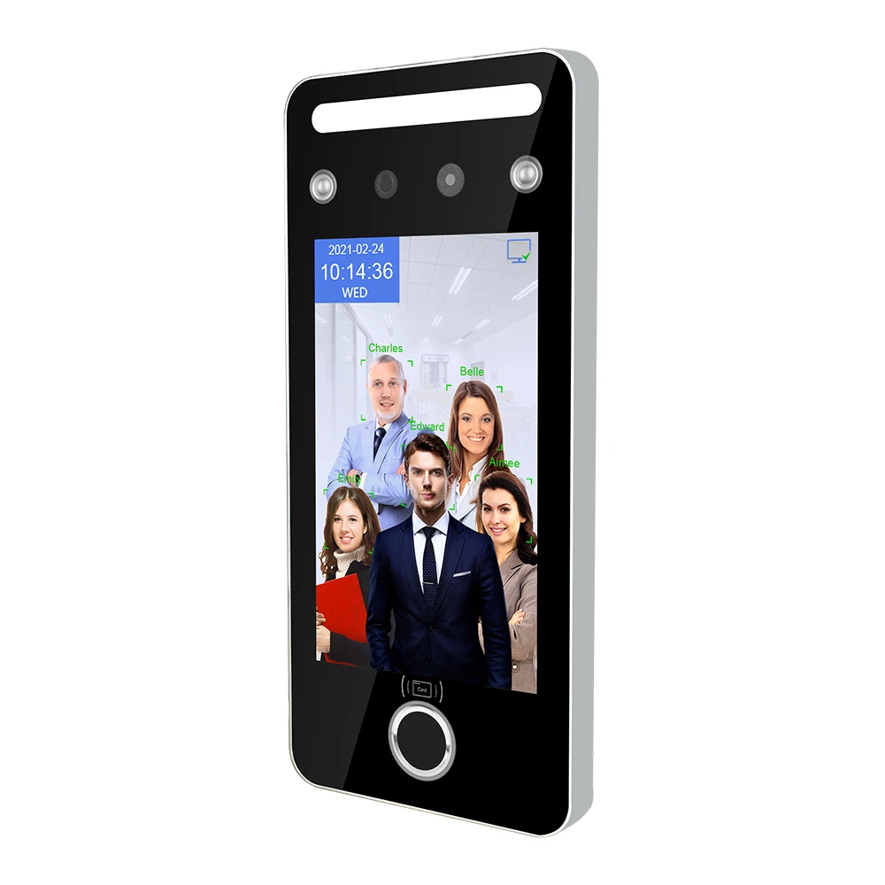 5 Inch Biometric Time Attendance Face Fingerprint Recogntion Access Control With Staff Office Attendance