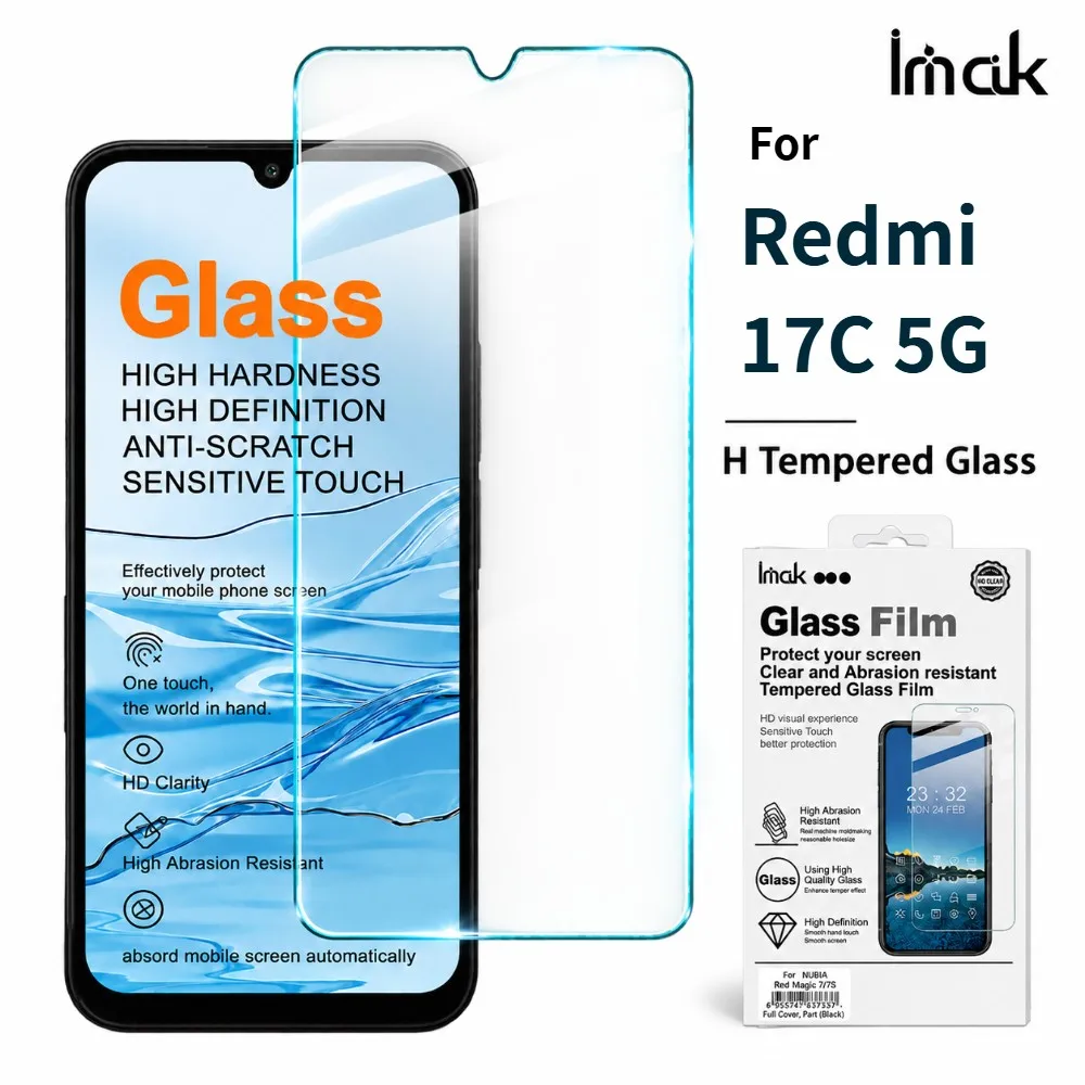 Tempered Glass For Redmi 17C 5G Global Protector Film Oleophobic Coating 9H Hardness HD Clear FM0001
