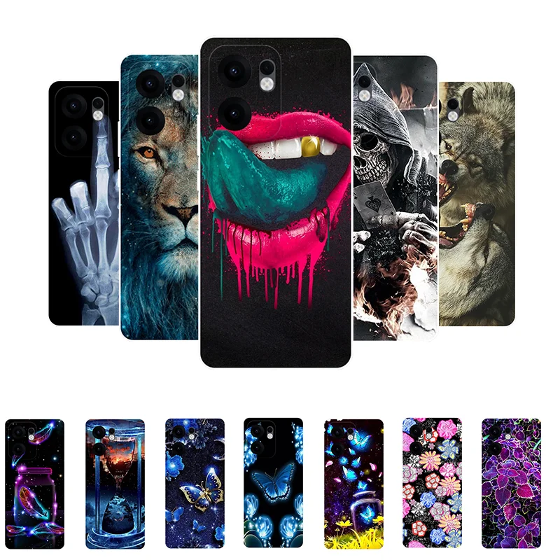 Case For OPPO Reno 13F Reno13 F Bumper Soft TPU Silicone Back Cover For OPPO Reno 13F 5G 4G Cartoon Phone Case Reno13F Funda