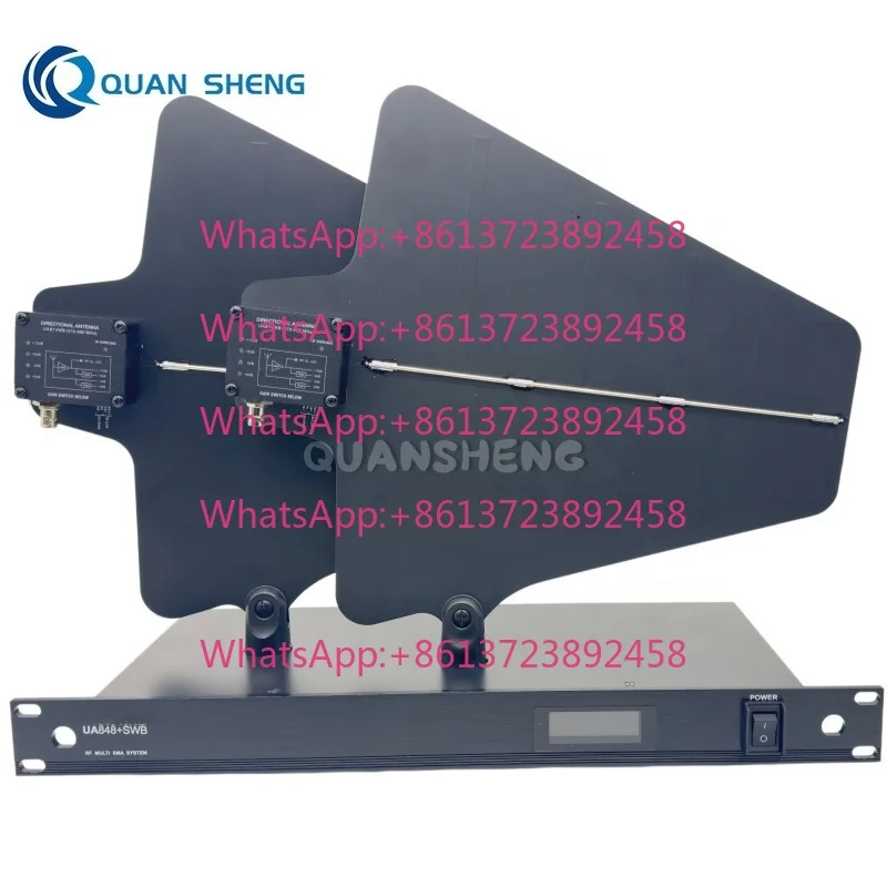 UA848 Digital Antenna Distribution Amplifier for Wireless Dynamic Microphone Systems UHF Noise Cancelling for Karaoke