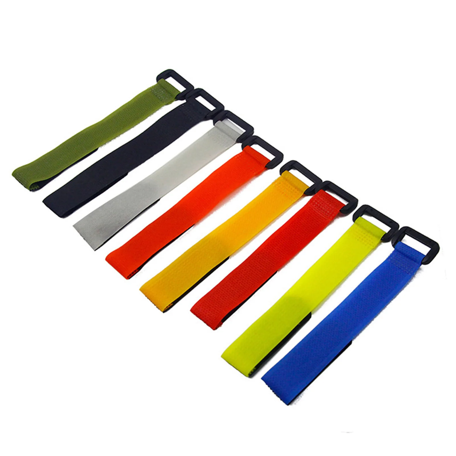 Fishing Rod Straps 10pcs  Adjustable Hook and Loop Nylon Polyester Ties for Outdoor Fishing Storage Rope Portable Pole Organizer image 3
