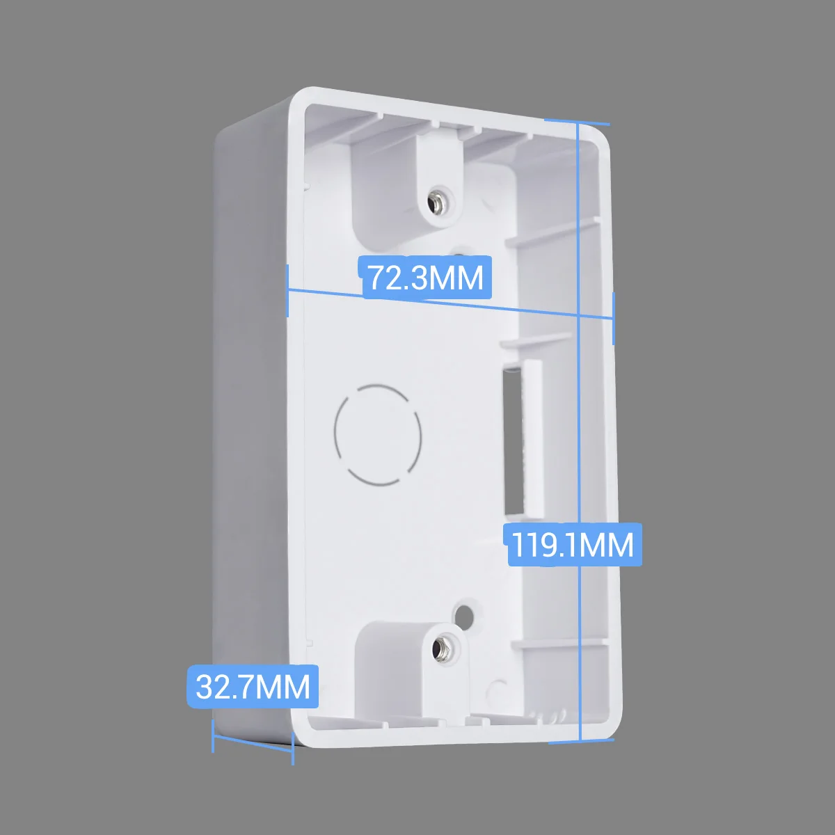 118 Type Surface Mounted Wall Switch Socket Mounting Box, PVC Back Box, 6 Pack 10 Pack