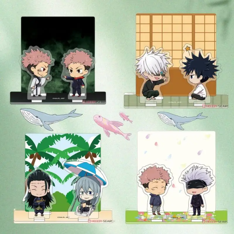 Акриловые стенды в стиле Q-версии для аниме-персонажей: JJK, Рёмен Сукуна, Итадори Юдзи, Махито, Годжо Сатору, Гето Сугуру. DIY акриловые стенды.