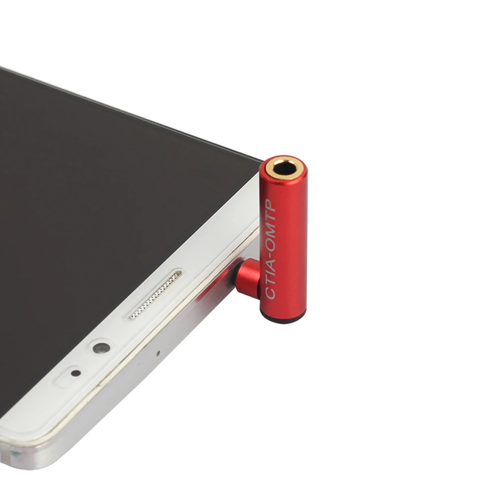 3.5mm OMTP To CTIA Earphone Converter 90 Degree Male To Female Aux To Aux 3.5mm Connector Accessories