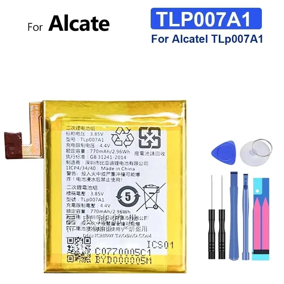 Uhr Batterie tlp007a 1 770mah für alcatel tlp007a1