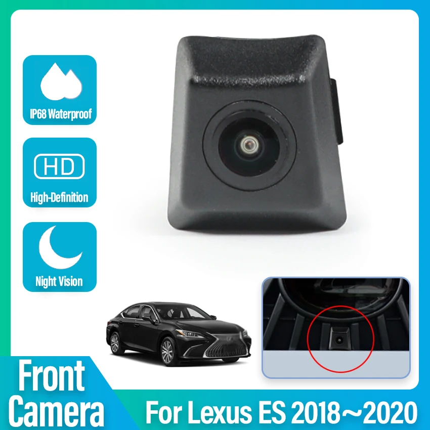 

HD CCD Car Front View Parking Night Vision High Quality Positive Waterproof Logo Camera For Lexus ES 2018 2019 2020 Wide Angle