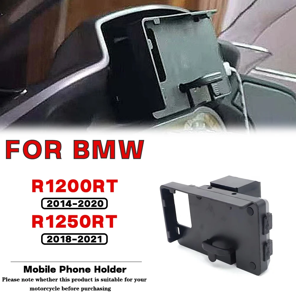 

For BMW R1200RT 2014-2020 R1250RT 2018-2021 Navigation Bracket GPS Navigator USB Charger Phone Navigation Holder