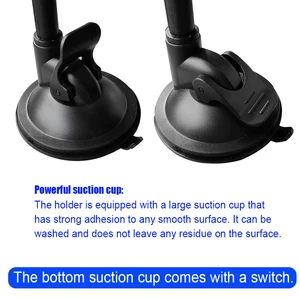 Braço Longo Ventosa Carro Tablet Titular, Pára-brisas Elevador, Montagem para iPad Pro Air, 7-13 10 principais vendas assessorios uber - №3