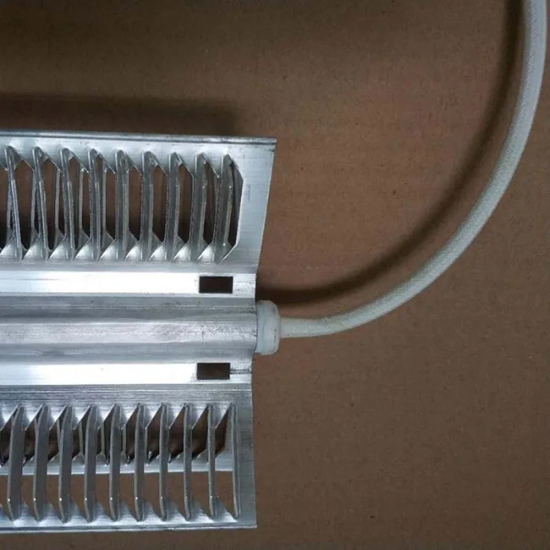 for 660mm 230V 2000W Aluminum Fin Radiator Heating Tube Dry Heater Air Curtain 2pc