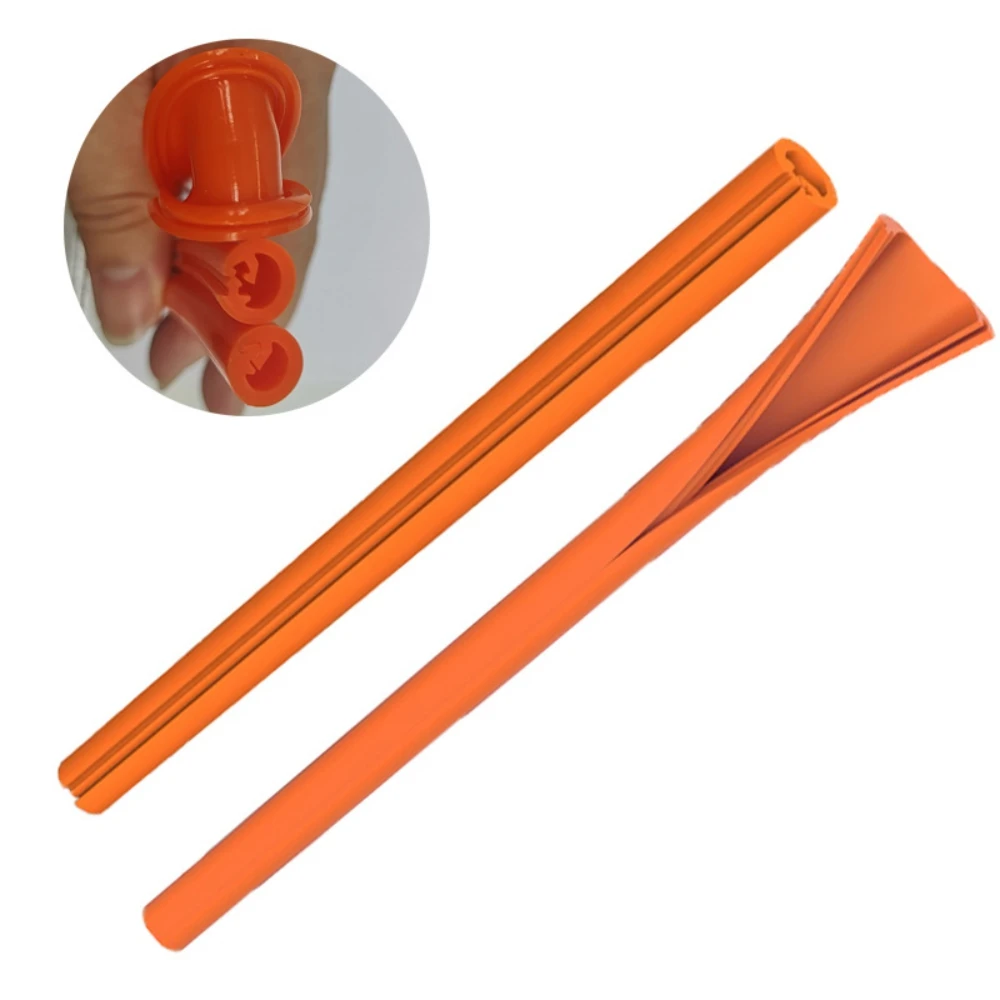 Reusable Silicone Straw One Click Openable Drinking Straws Food Grade Milkshake Tableware Straw for Cocktail Portable Bar Tools