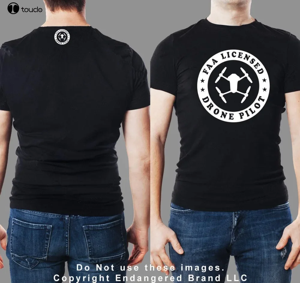 الطائرة بدون طيار Faa الطيار جولة Dji Mavic قصيرة الأكمام الرجال تي شيرت ثلاثية الأبعاد الرجال بلايز المحملة عادية الشارع الشهير تي شيرت فستان