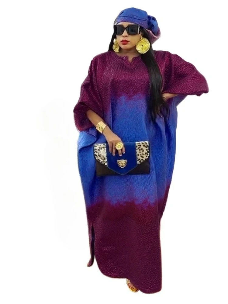 

2025 African Dresses for Women Traditional Africa Clothing Dashiki Ankara Outfits Gown Abayas Robe Muslim Kaftan Maxi Long Dress
