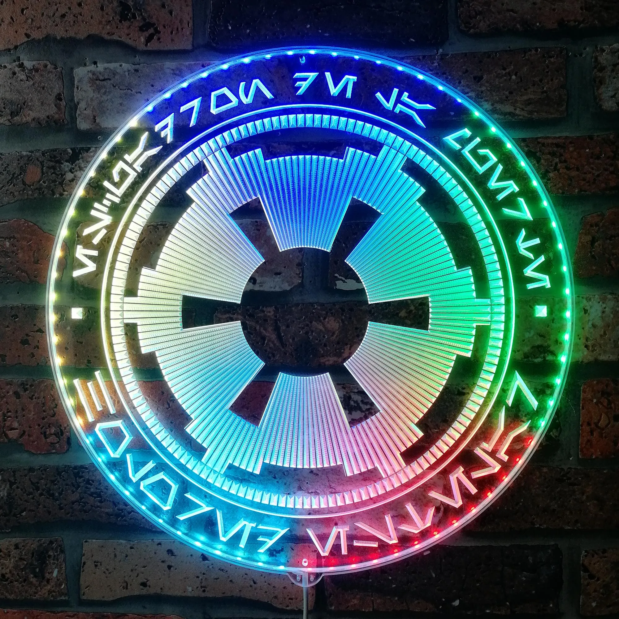 

Galactic Empire Neon LED Sign, Gamer Night Light LED Sign, Game Room Neon Sign