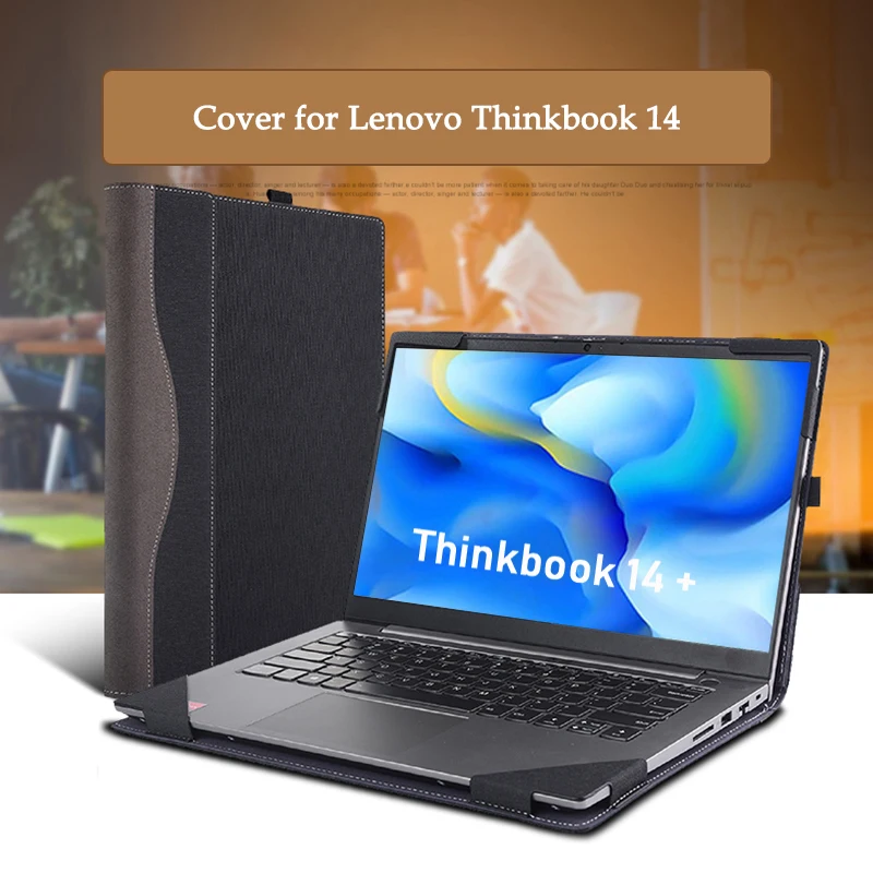 

Laptop Case for Lenovo Thinkbook 14+ 2022 Cover 14'' Notebook Shell 14s PU Leather G2 14-IIL IML IWL ARE Protective Bag Skin