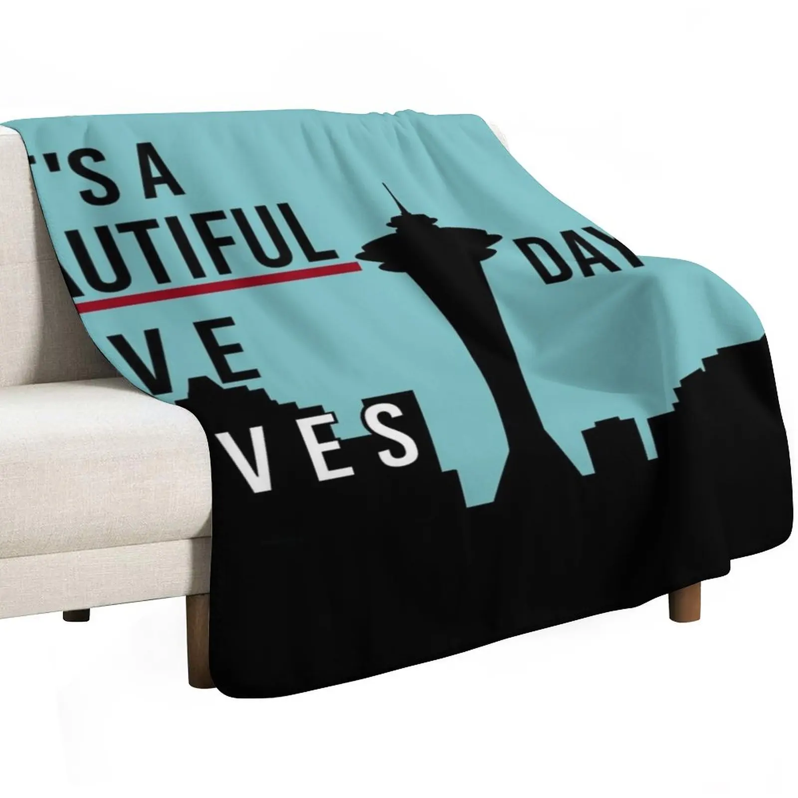 It's A Beautiful Day To Save Lives Throw Blanket Blankets Sofas Of Decoration for sofa Cute Single Camping sofa bed Blankets