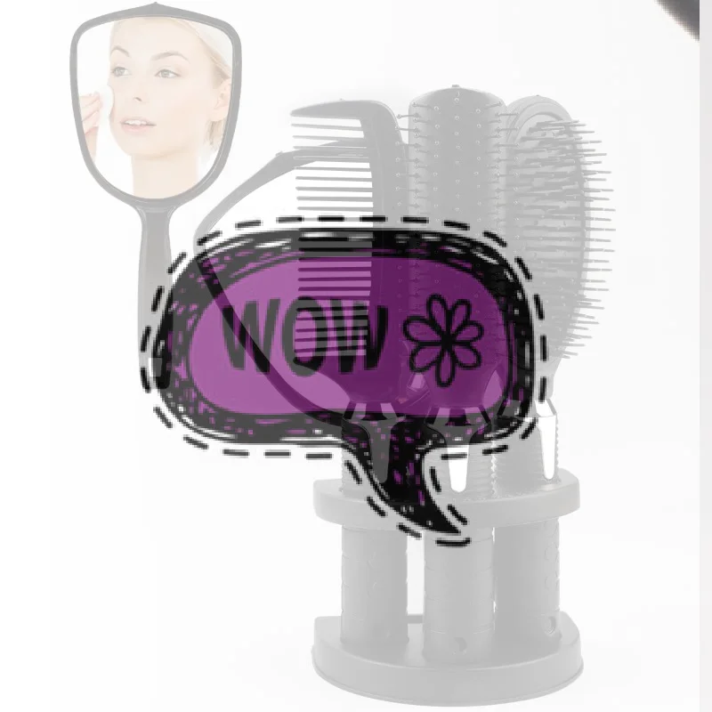 conjunto-de-5-escovas-de-cabelo-e-espelho-com-cerdas-antiestaticas-escova-com-almofada-de-ar-para-cabelos-cacheados-perfeito-para-penteados-diarios-em-casa-ou-no-salao