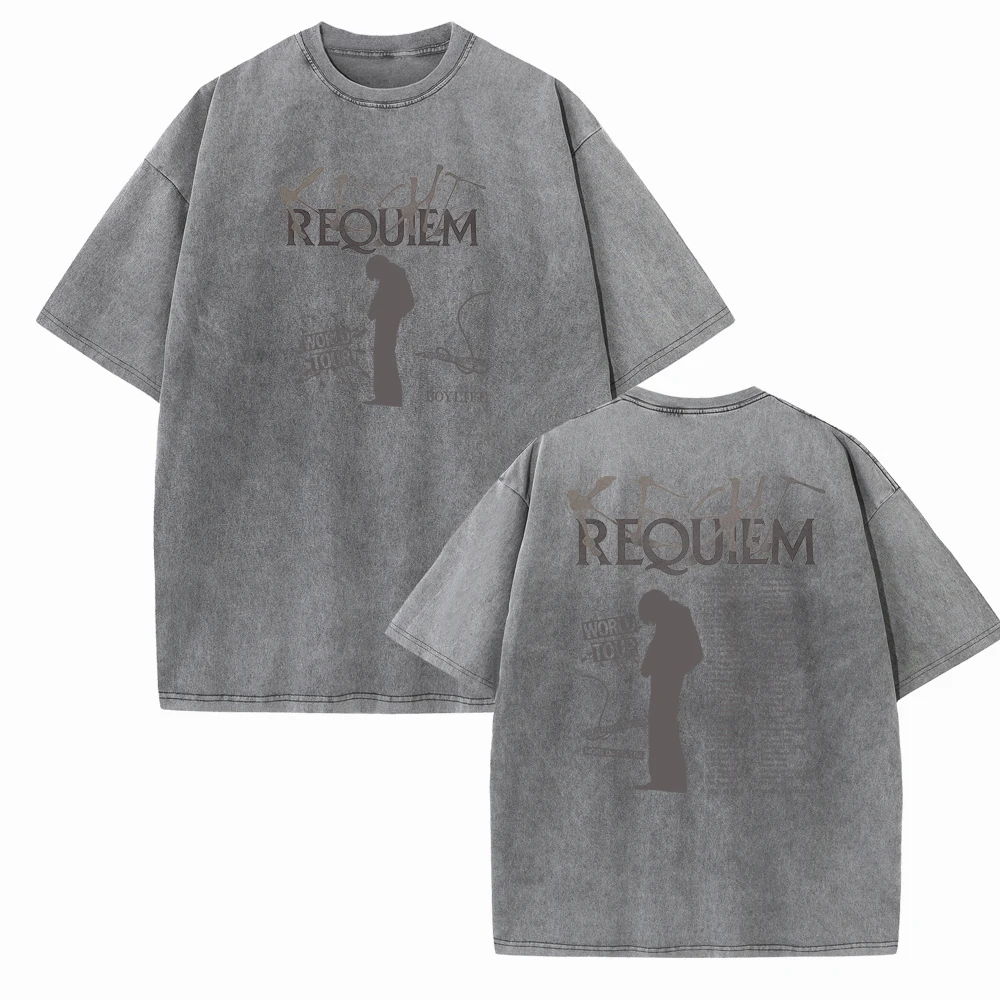 Keshi Requiem World Tour 2024 Shirts Harajuku Vintage O-Neck Short Sleeve Cotton Man Woman T-Shirts Gift Tops