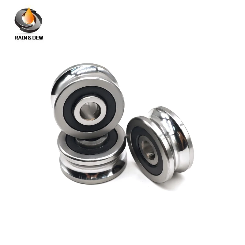 2PCS SG25 8x30x14/15.5 mm Deep Groove Ball U Groove Bearing For Embroidery Machine CNC Equipment Automation Production Line