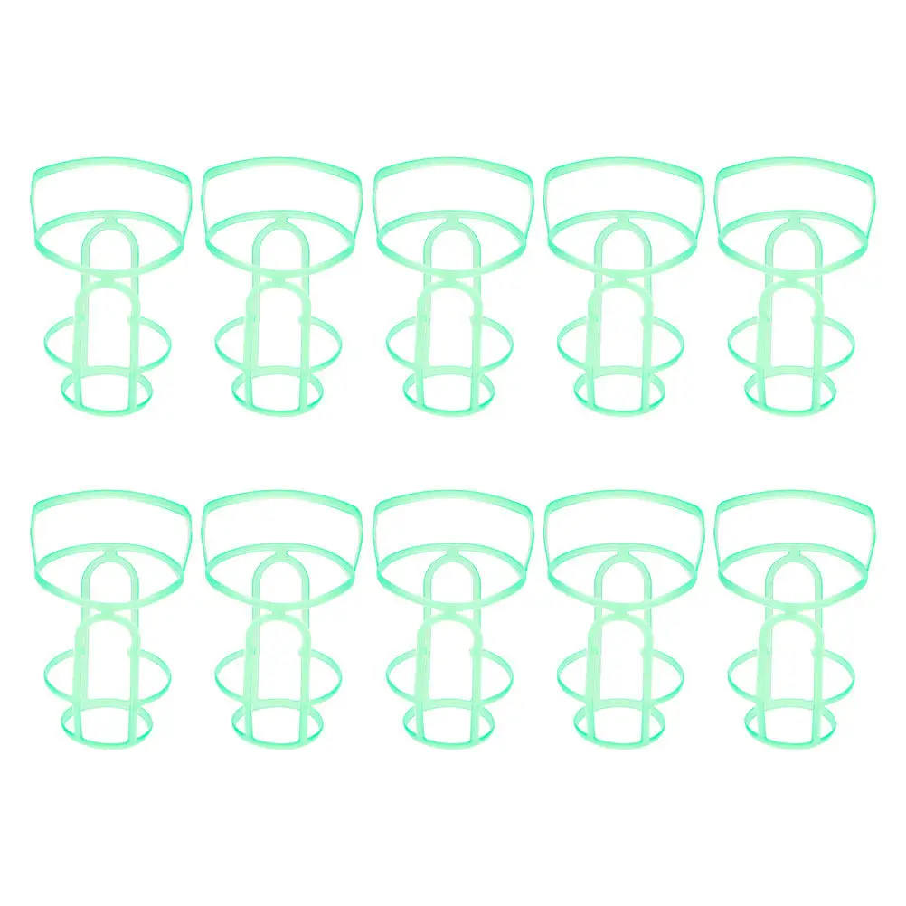 10Pcs Infusion Net Grid Plastic Saline Bottle Cover Hanging Holder Drip Infusion Bottle Net Hospital Use Light Green
