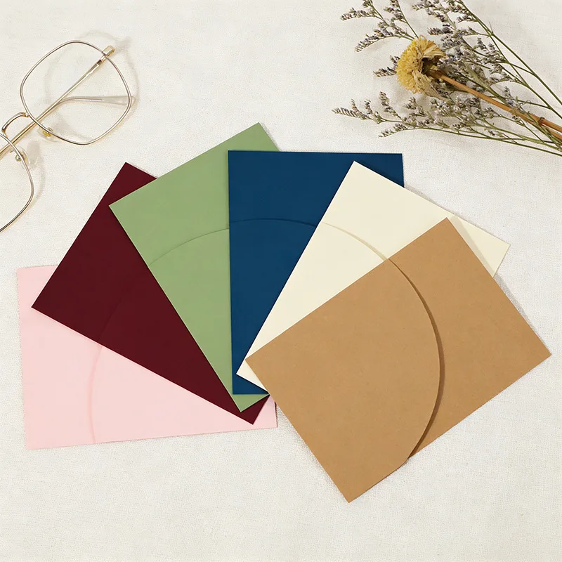 30pcs 18x13cm Green Envelope for Wedding Postcards Giftbox 250g Paper Invitations Message Small Business Letters Storage Bag