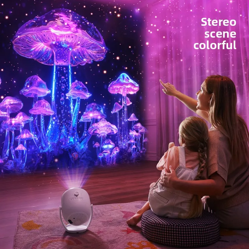 Naked-eye Vision Image Projection 3D Ambient Image Projection Lamp Starry Sky Lamp Adjustable Angle Large Circle Projector