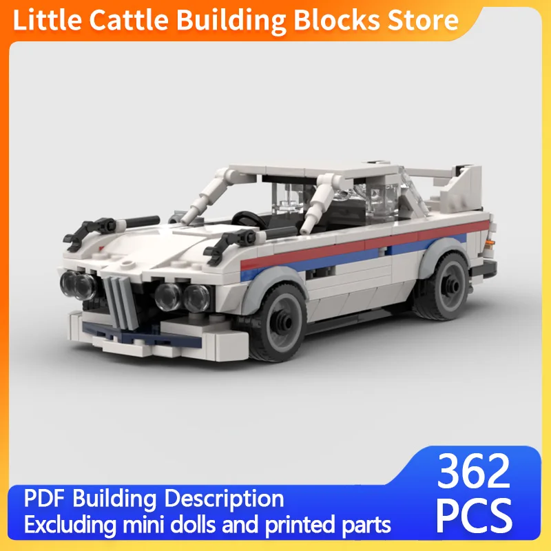 City Car Model MOC Building Bricks CSL High-Performance Sports Car Modular Technology Children Holiday Gifts Assemble Toys Suit