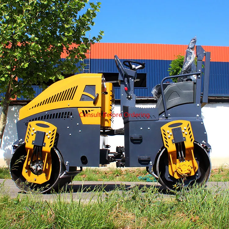 محرك 1 طن 2 طن 3 طن ضاغط أسطوانة الطريق آلات البناء أسطوانة الأسفلت الاهتزازية السعر #4