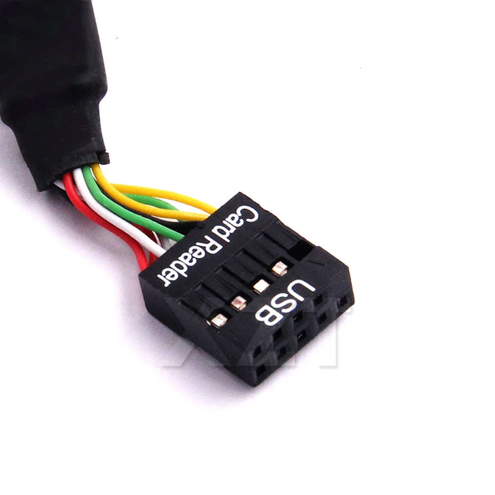 1 Uds. Placa base de 30CM, paso interno de 9 pines, 2,54mm a puerto Dual USB 2,0 A hembra, Cable de montaje en Panel de bloqueo de tornillo