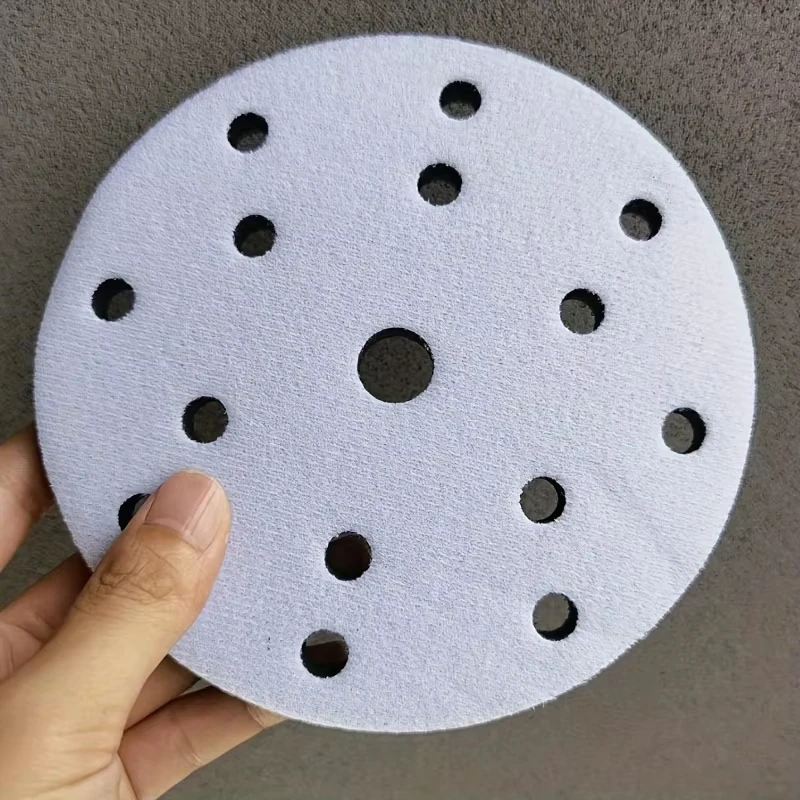 15 Holes Soft Sponge Interface Pad 6 Inch 150mm Sanding Pads Backing Disc Hook & Loop Sanding Discs For Polisher
