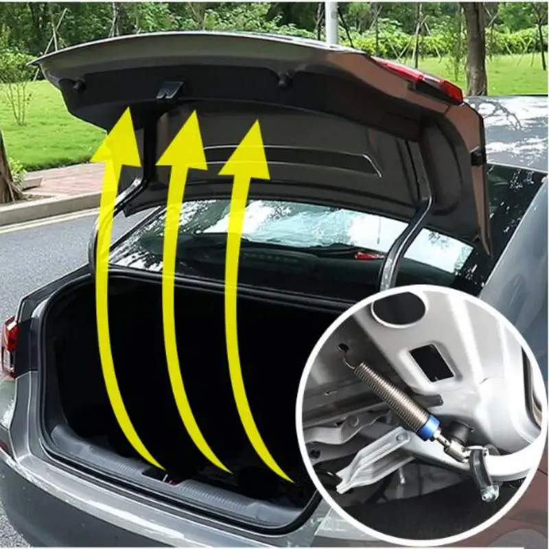 2 pcs/1pcs Adjustable Automatic Open Car Trunk Tail Boot Lid Lifting Spring Device Fit  Without Hydraulic Rod Lifting Device