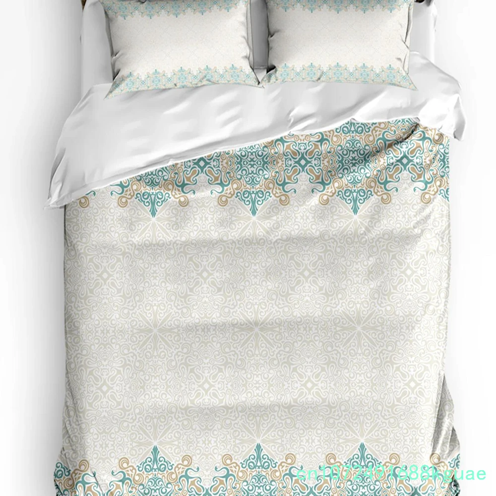 Animal Turtle Black And White Ethnic Duvet Cover 3pcs Bedding Set Home Textile Quilt Cover Pillowcases Room Bedding Set No Sheet