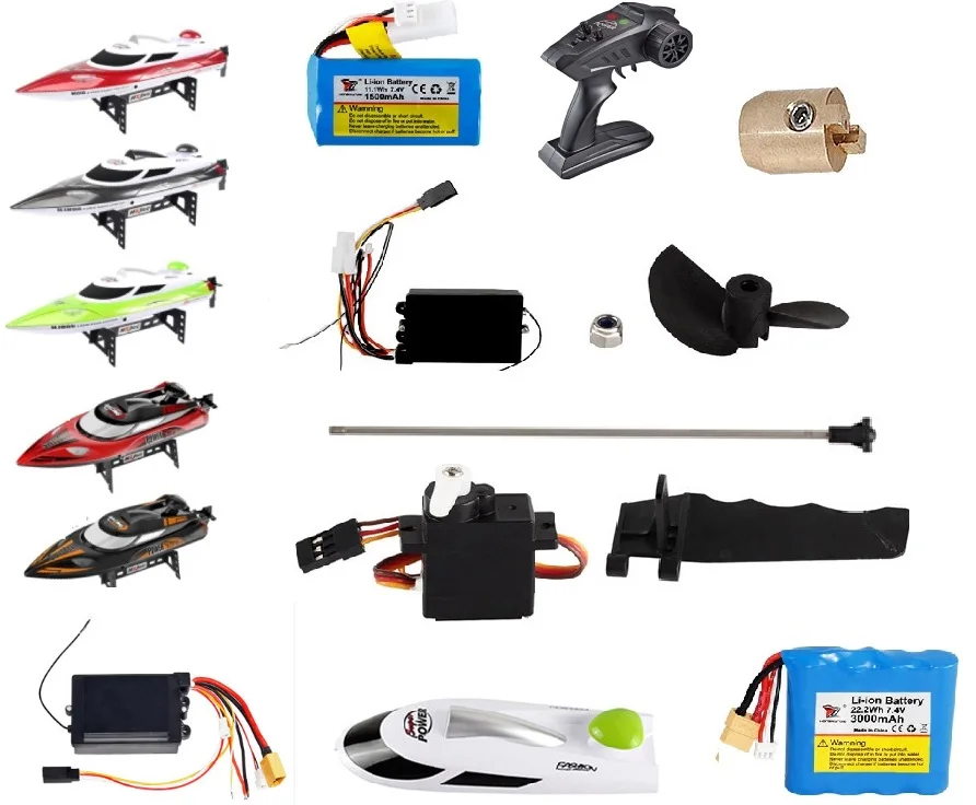 HJ806/HJ806B/HJ809/HJ810/HJ810B High Speed Remote Controlled R/C racing speed Boat spare parts7.4 battery/servos/ receiver/motor