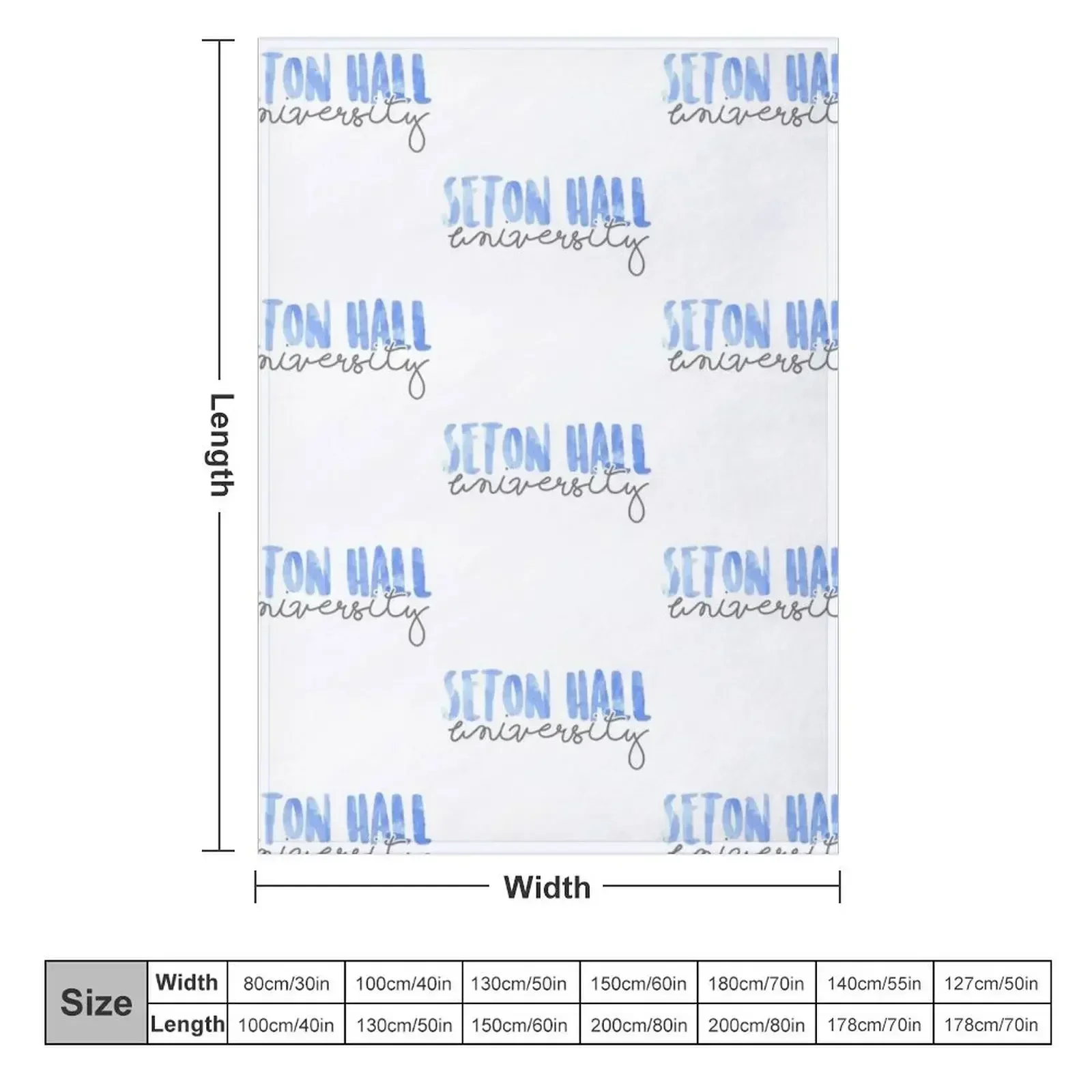 Seton Hall University Throw Blanket Thin Softest Shaggy Blankets