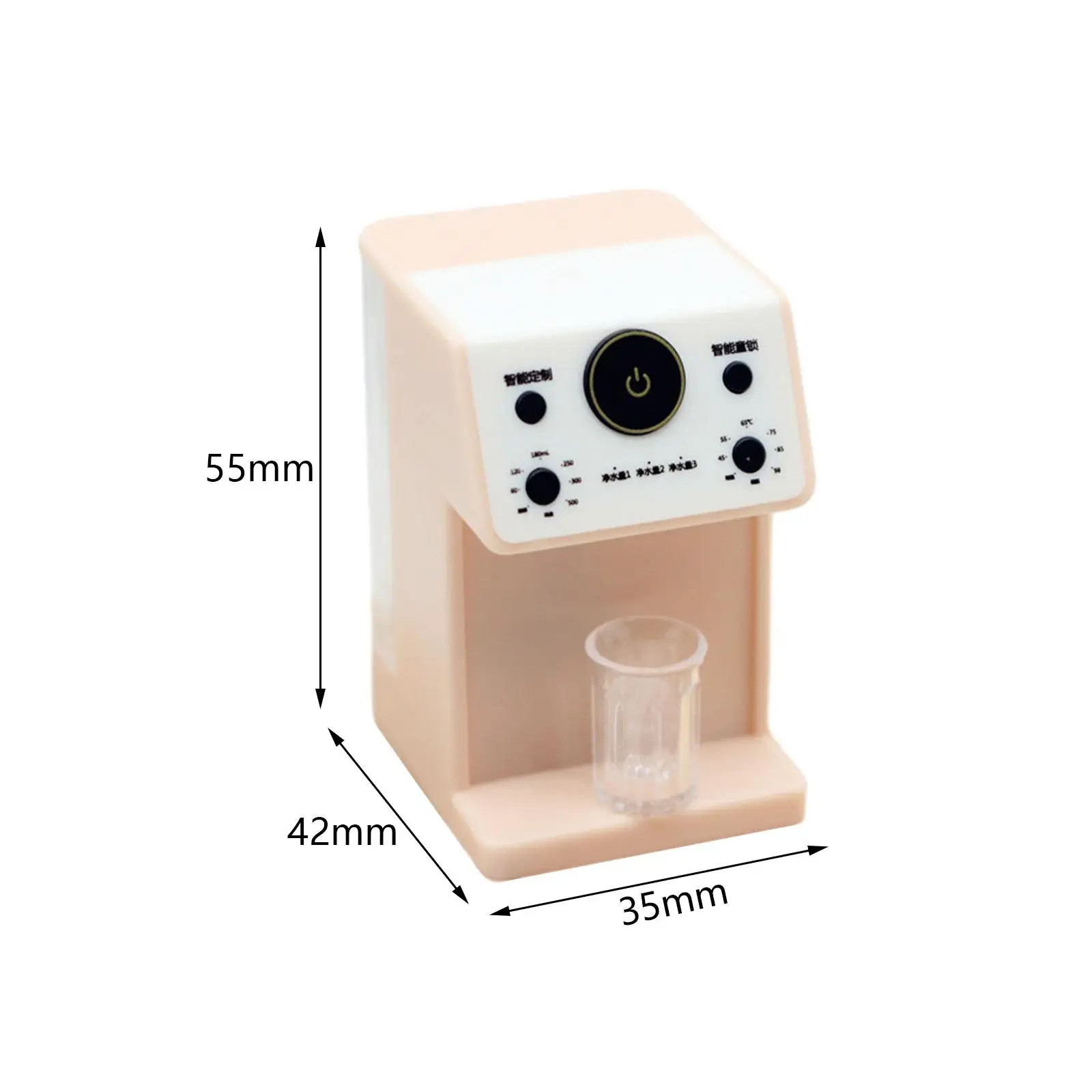 Dollhouse Mini Water Dispenser Kitchen Appliances Model Durable Funny Doll House Accessories for Dollhouse Diorama Decoration