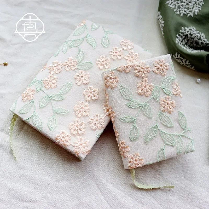 【Simple Flowers】Original Handmade A5 A6 Notebook Covers Protector Book Sleeve Crafted Fabric Products Diary Cover，in Stock