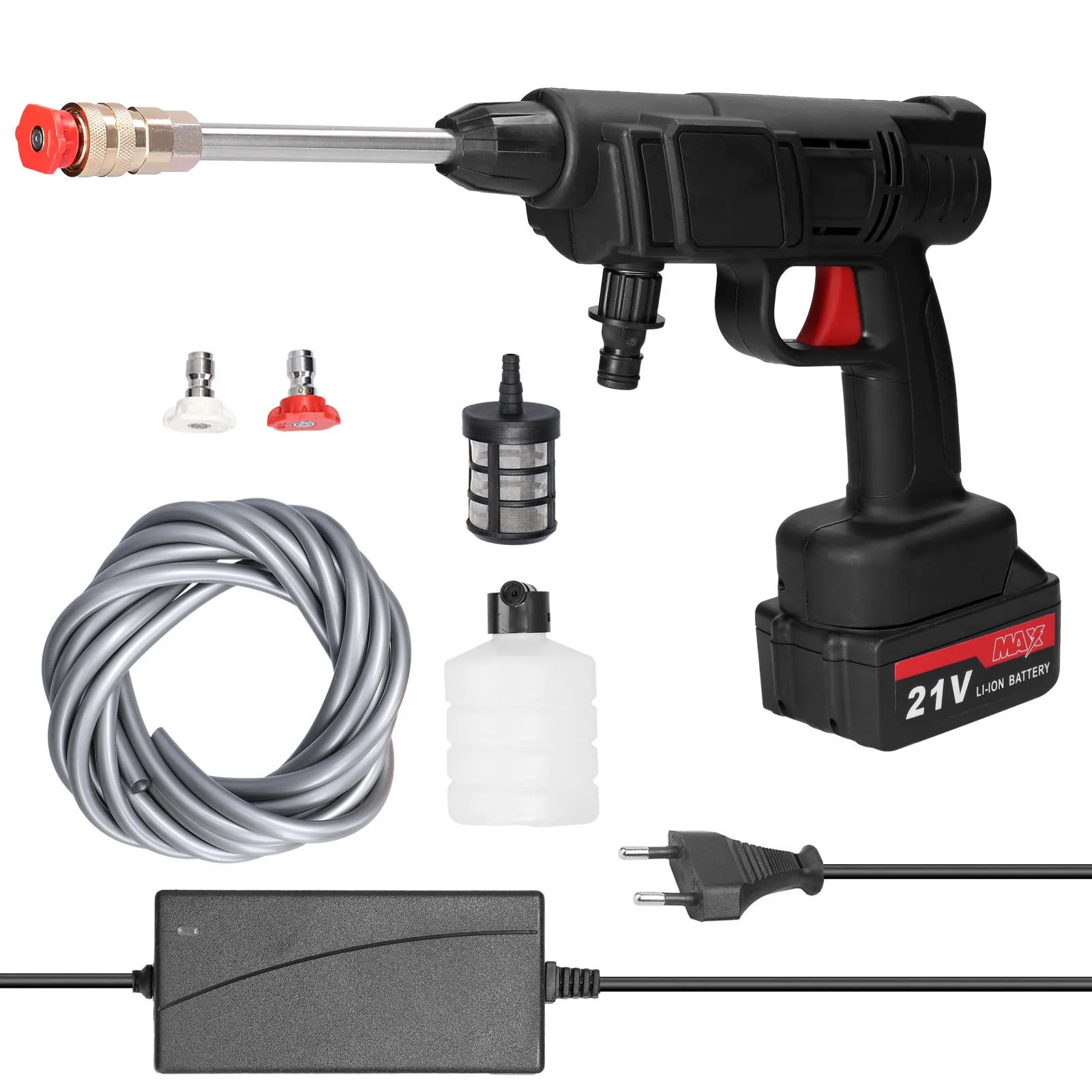 

Бытовая беспроводная автомойка высокого давления, портативная машина для чистки автомобиля, автомобильная мойка с бутылкой пены