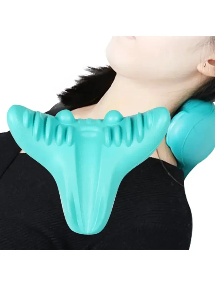 Neck And Shoulder Stretch Relaxer Cervical Spine Massage Traction Device Pain Relief Massage Pillow Cervical Correction Device