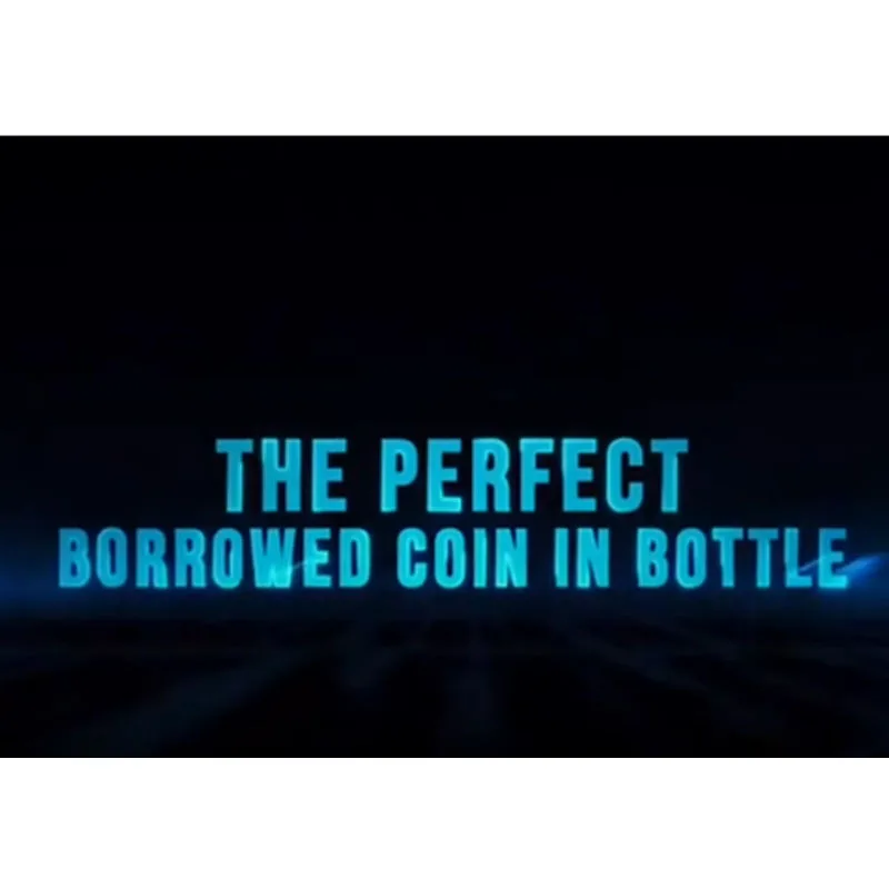 Perfect Coin in Bottle Magic Tricks Ultimate Coin-in-Bottle Coin Penetrate into Glass Gimmicks Close Up Illusions Magia
